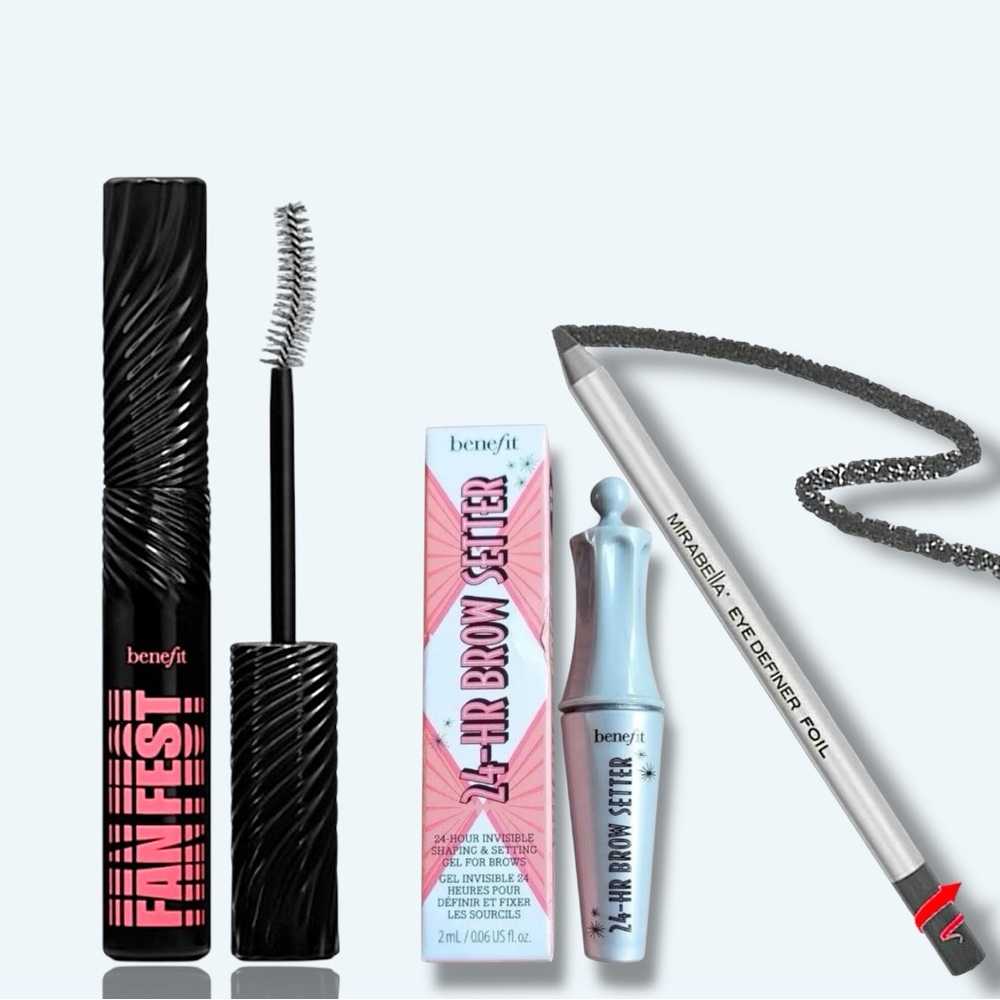 Benefit x2 & Mirabella Eye Cosmetics | 3 Product Bundle | All New | Read Sizes